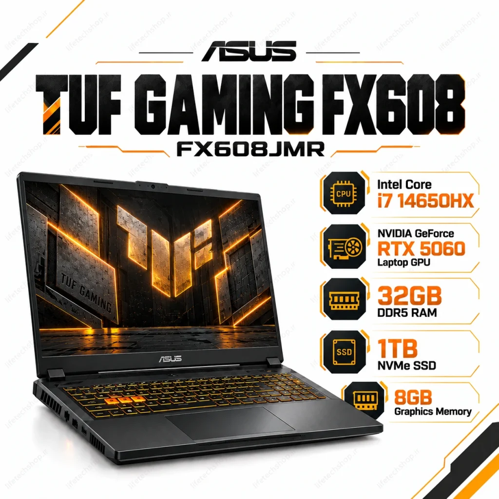 لپ تاپ ایسوس FX608JMR i7-14650HX RTX 5060