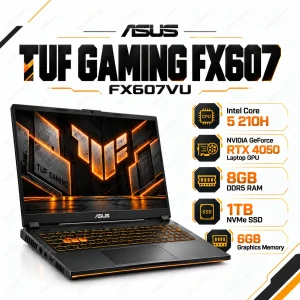 لپ تاپ ایسوس FX607VU Core 5 210H RTX 4050 رم 8GB
